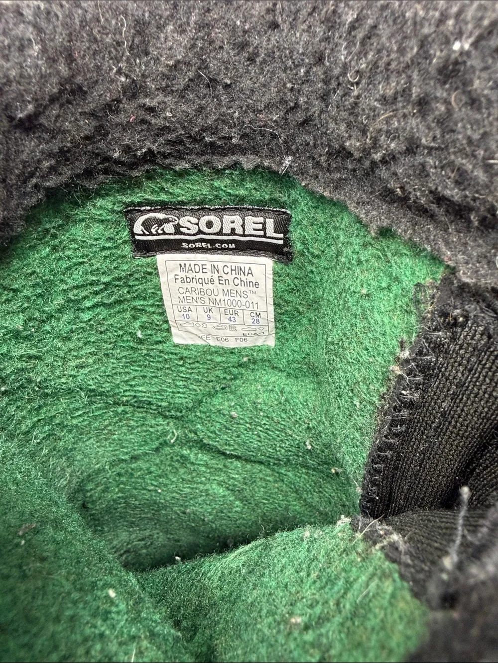 Sorel Black Insulated Lace-Up Winter Boots
